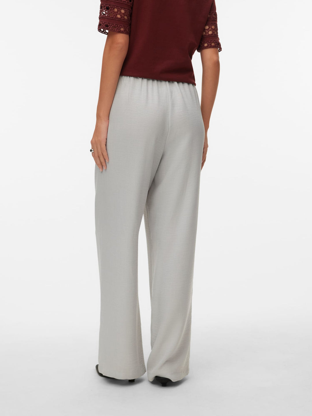 VERO MODA Jasmina lange broek lichtgrijs – dames