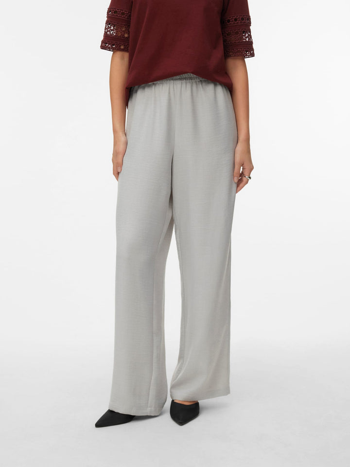 VERO MODA Jasmina lange broek lichtgrijs – dames