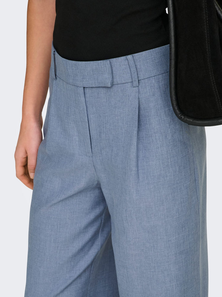 Only 15336761 Linda lange broek blauw melee – dames - L32