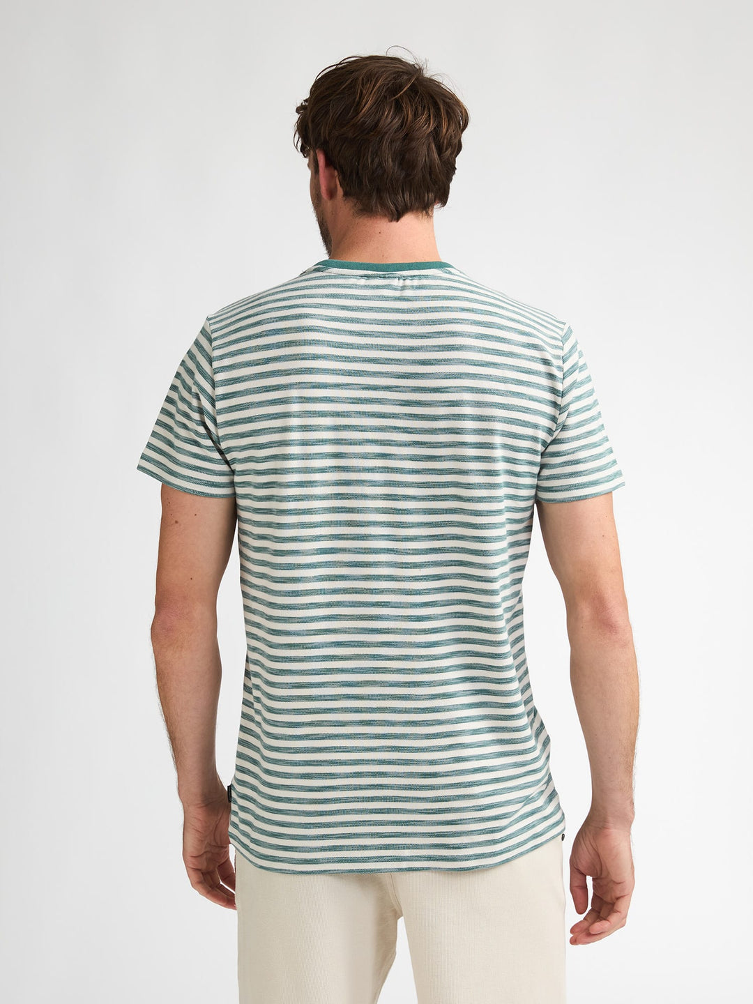 Petrol men M-1060-TSR674 t-shirt groen dessin – heren
