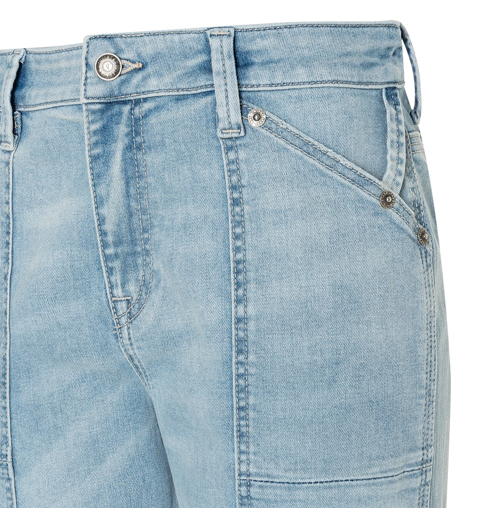 MAC IOWA Baggy jeans blauw denim – dames - Blue Denim