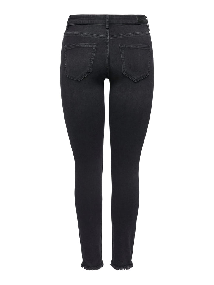 Only 15157997 BLUSH skinny fit jeans zwart – dames - Black Denim - L32