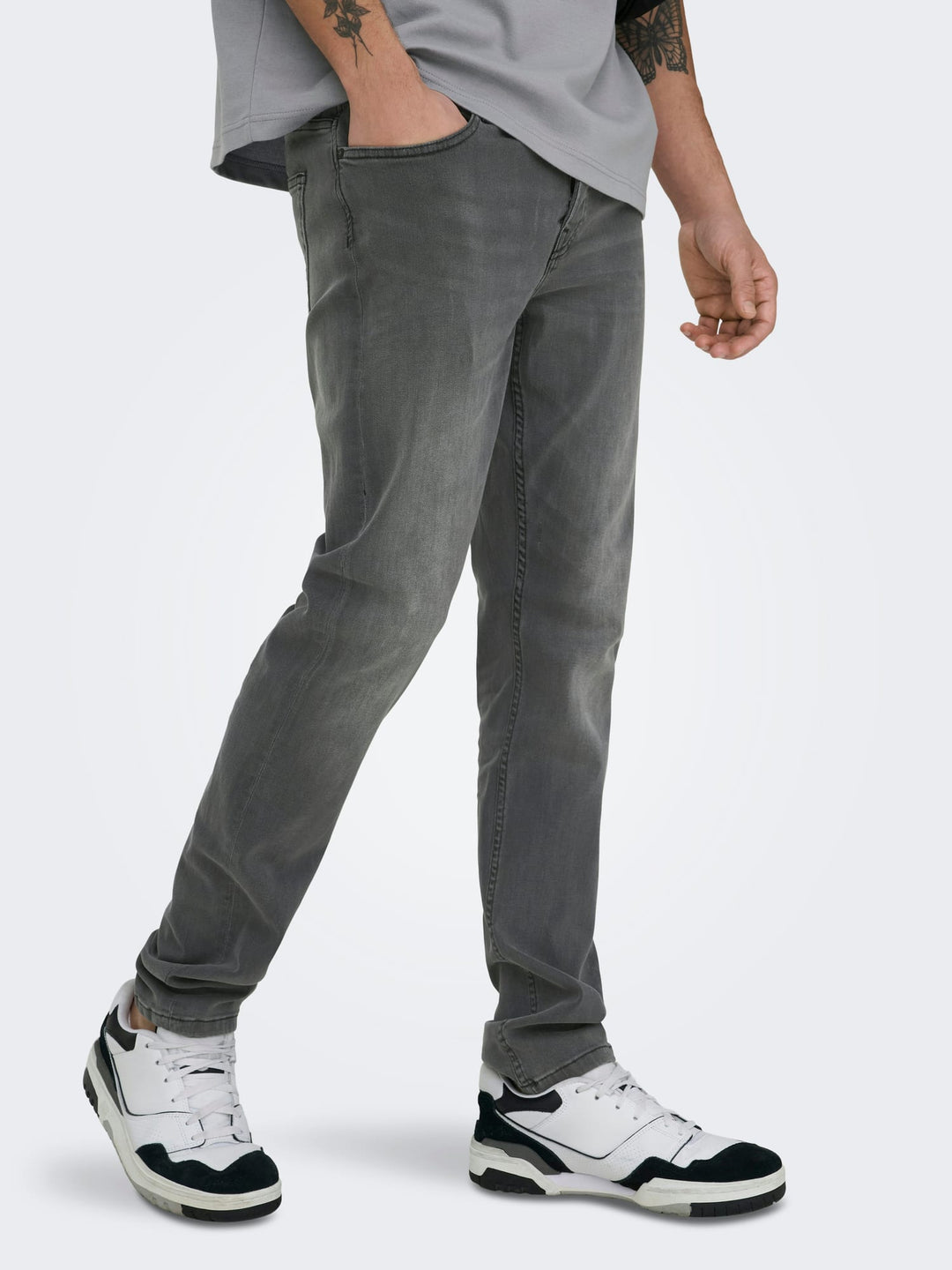 ONLY & SONS LOOM slim fit jeans zwart denim – heren - Black Denim - L32
