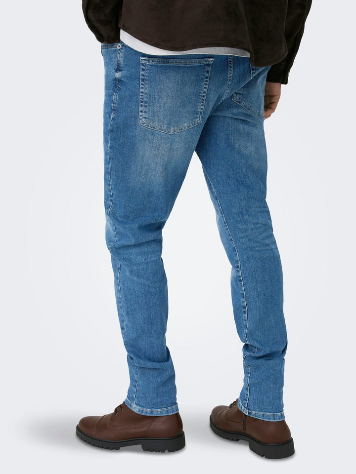 ONLY & SONS Loom slim fit jeans blauw – heren - Blue Denim - L32