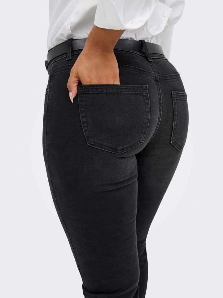 Only Blush jeans bootcut flare fit zwart denim – dames - Black Denim - L30