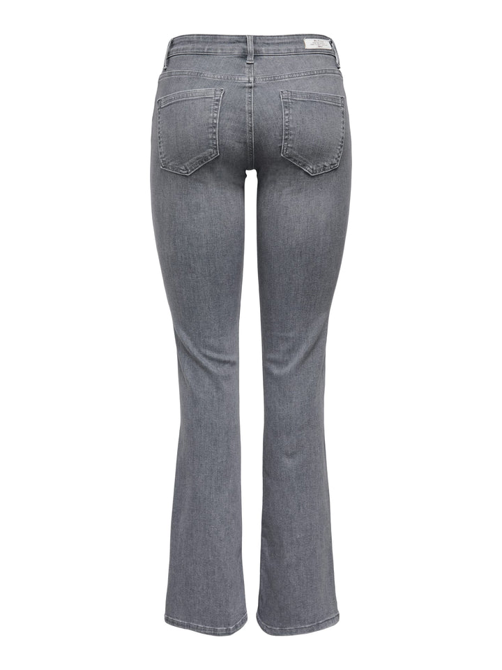 Only 15233721 blush flare jeans bootcut dames - grey denim - L30