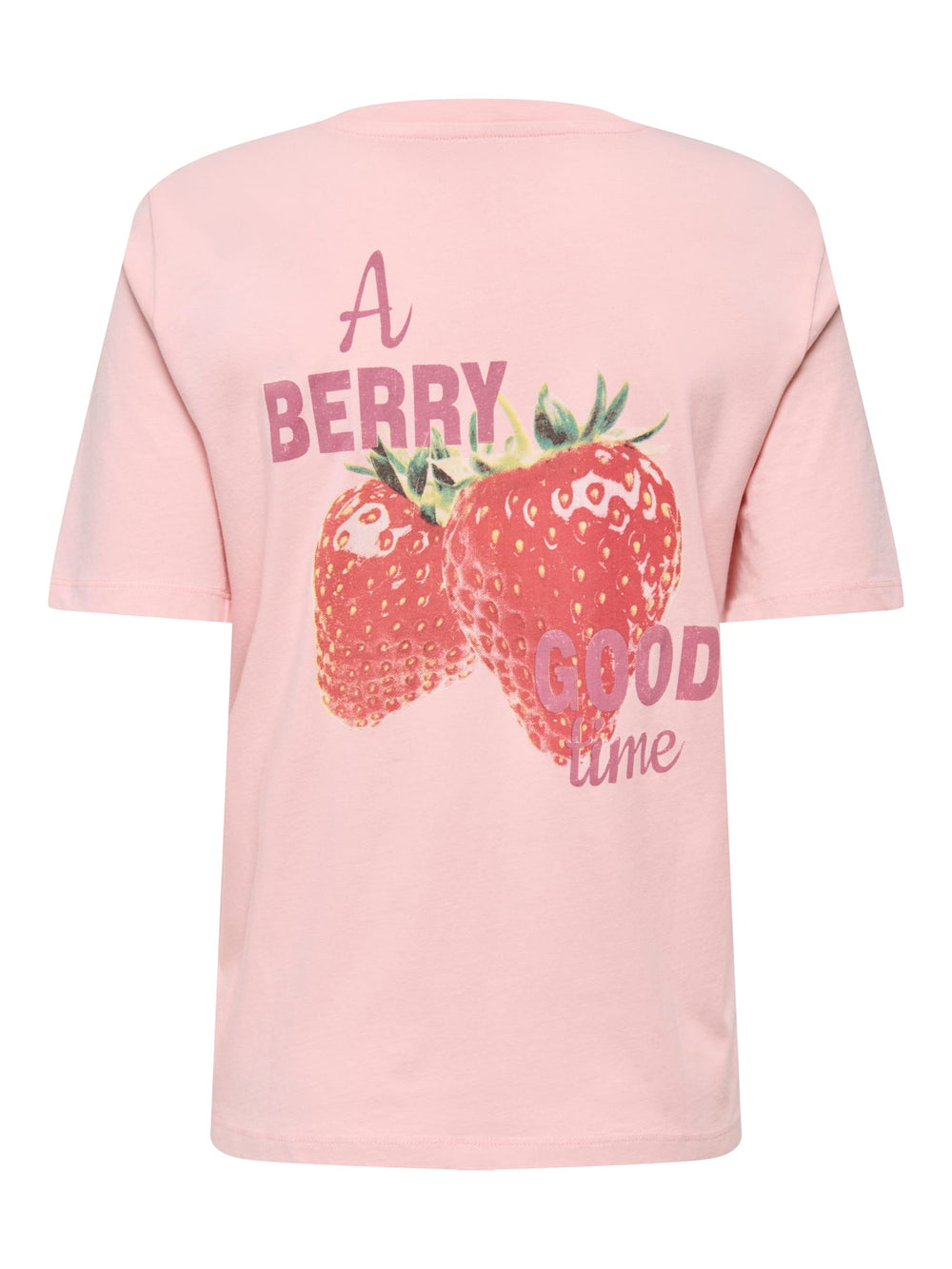 Only ONLLUCY MONJA S/S TOP JRS NOOS – dames t-shirt roze