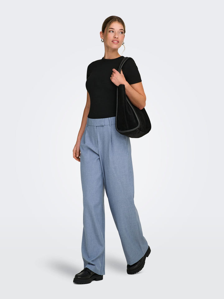 Only 15336761 Linda lange broek blauw melee – dames - L32