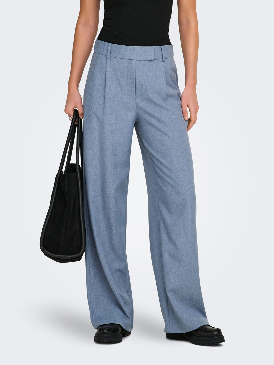 Only 15336761 Linda lange broek blauw melee – dames - L32