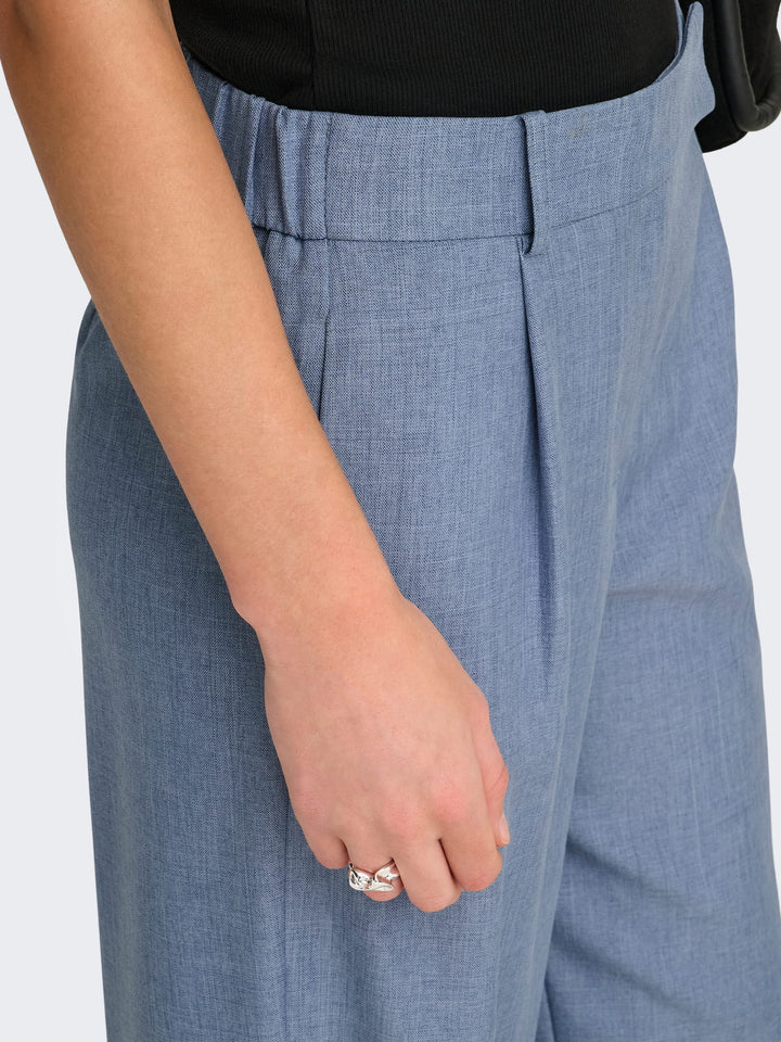 Only 15336761 Linda lange broek blauw melee – dames - L32