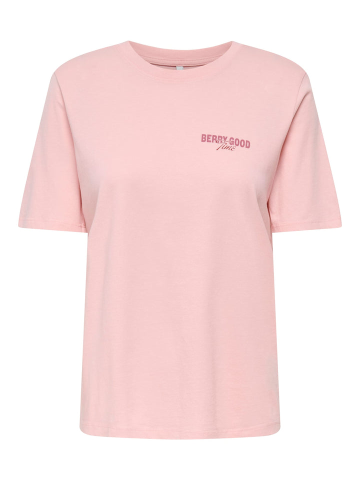 Only ONLLUCY MONJA S/S TOP JRS NOOS – dames t-shirt roze