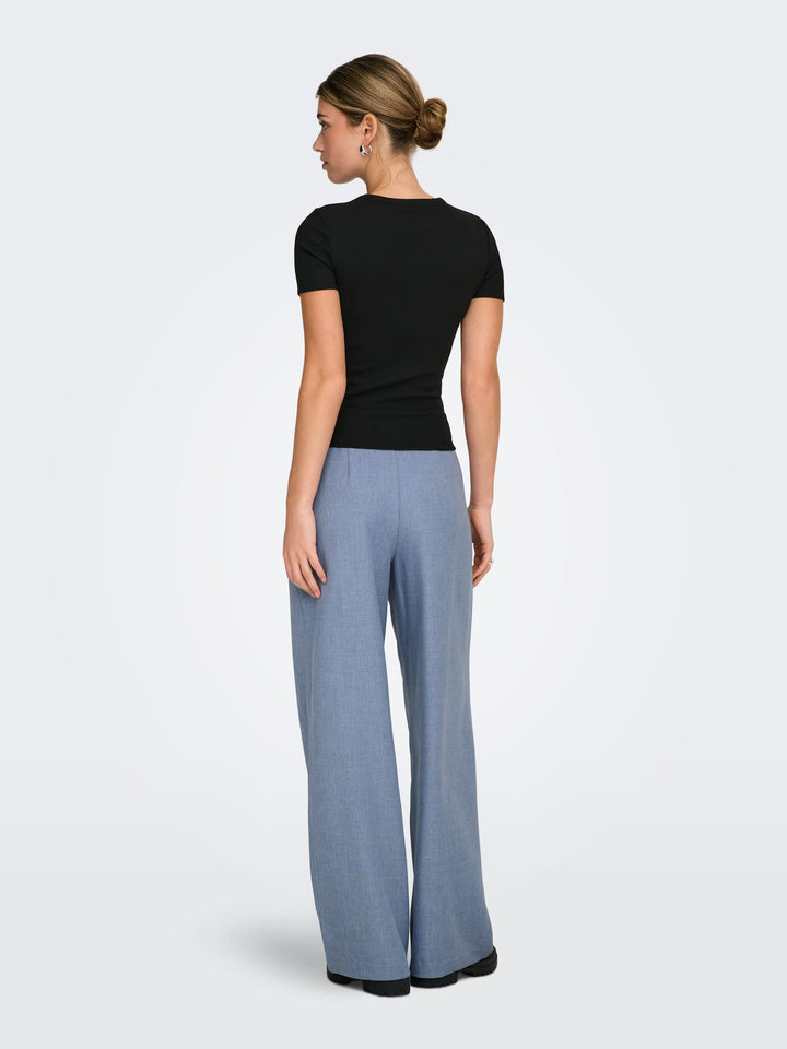 Only 15336761 Linda lange broek blauw melee – dames - L32