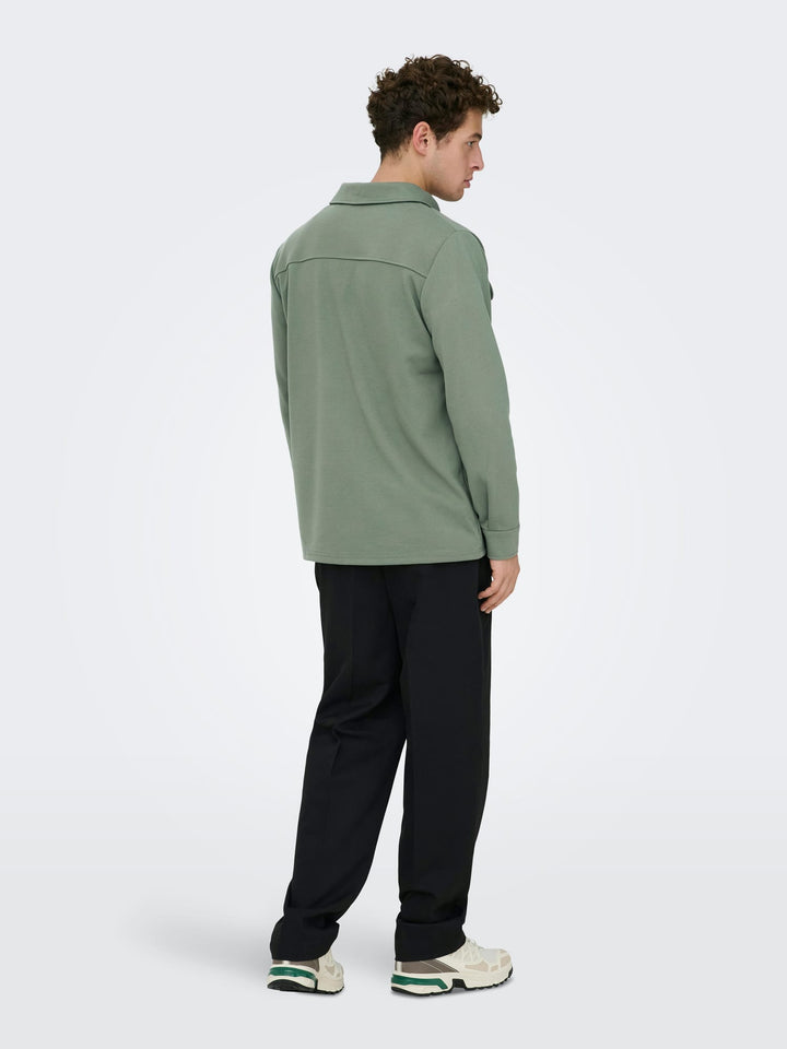 ONLY & SONS newkodyl overhemd olijf – heren