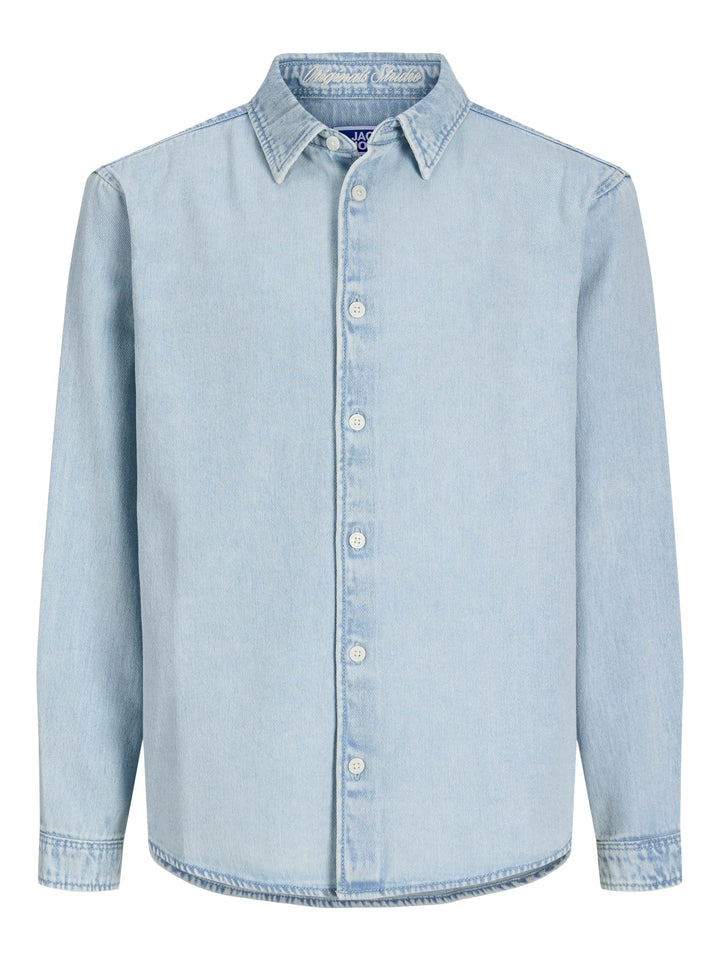 Jack & Jones Kids Norrebro denim overhemd – jongens - Blue Denim