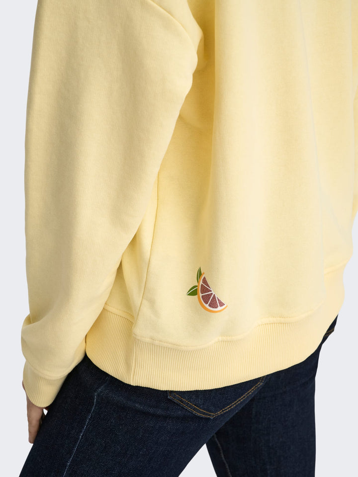 Only Kita lichtgele sweater dames – trendy en comfortabel - Licht Geel