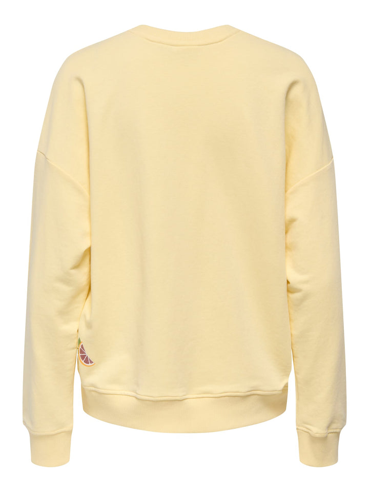 Only Kita lichtgele sweater dames – trendy en comfortabel - Licht Geel