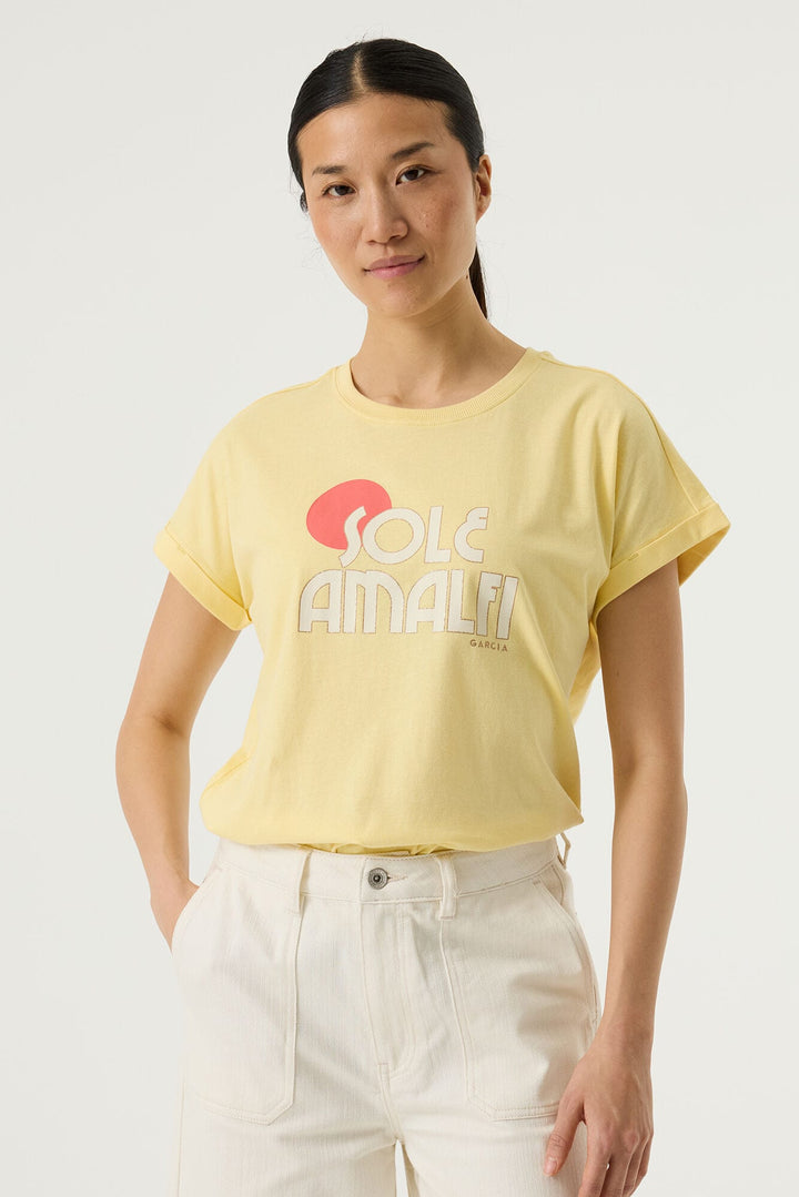Garcia woman Q260001 T-shirt geel – dames