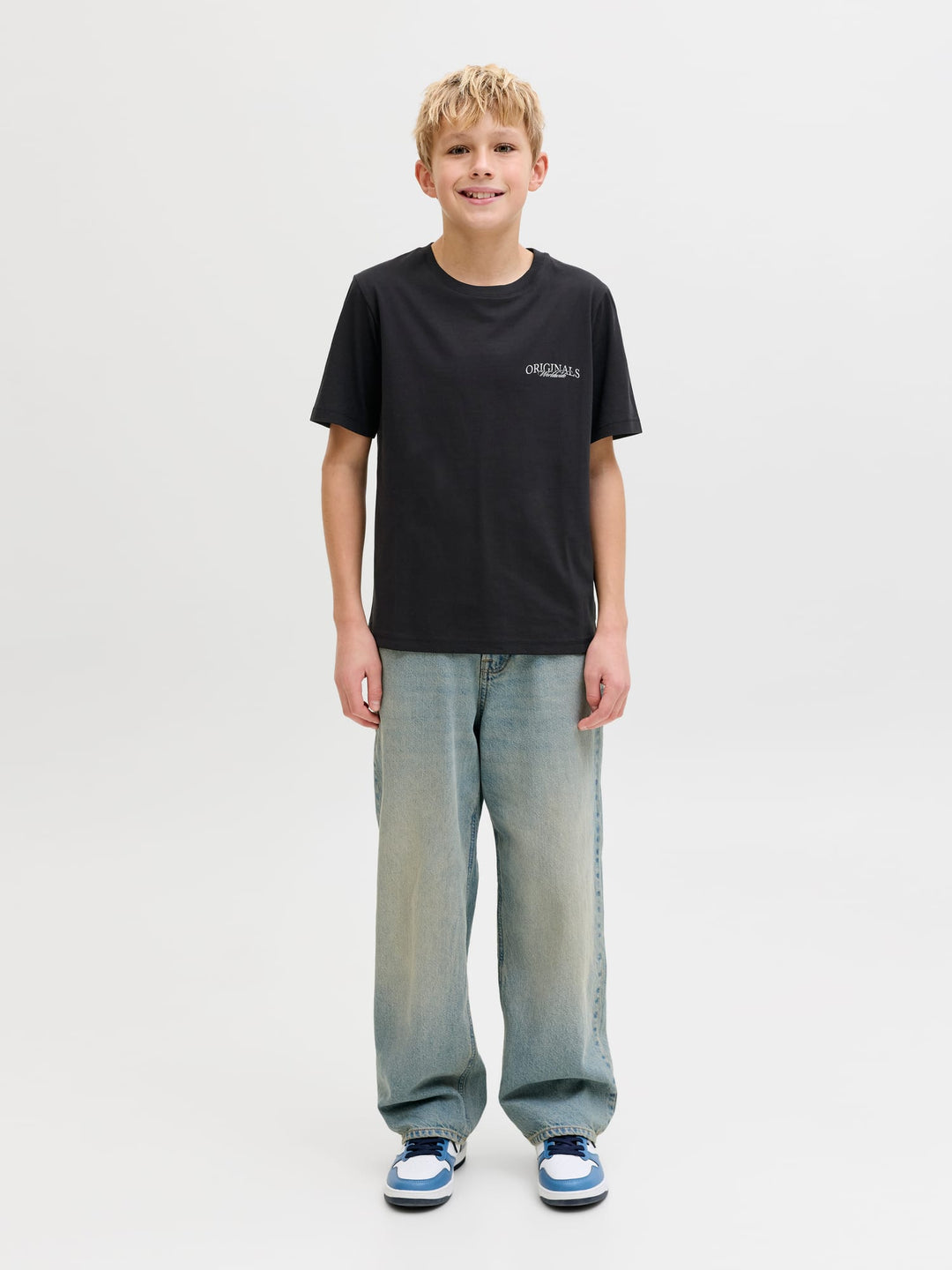 Jack & Jones Kids T-shirt Catskills zwart – jongens