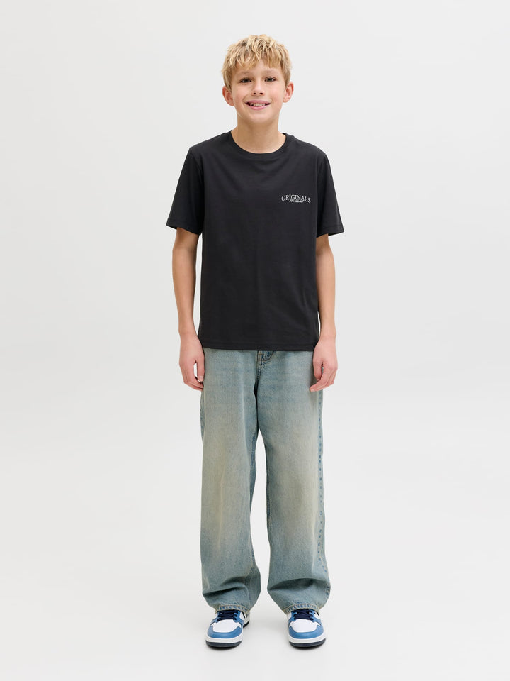 Jack & Jones Kids T-shirt Catskills zwart – jongens