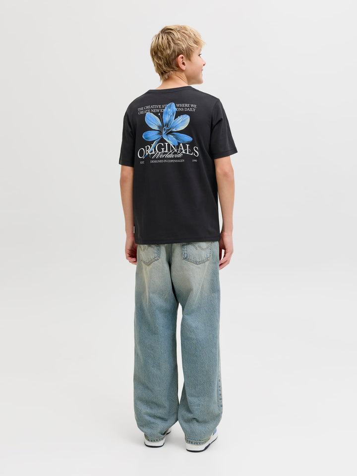Jack & Jones Kids T-shirt Catskills zwart – jongens