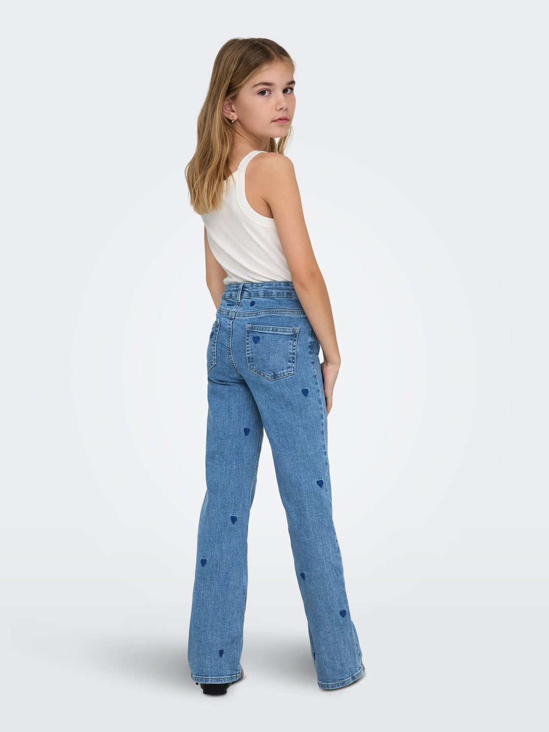 Kids Only juicy jeans loose fit - meisjes - Blue Denim