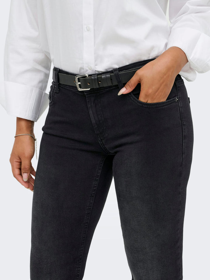 Only Blush jeans bootcut flare fit zwart denim – dames - Black Denim - L32