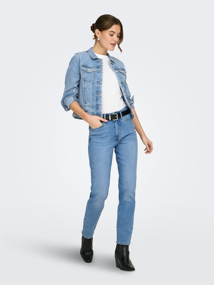 Only Emily jeans blue denim – dames regular-straight fit - L32