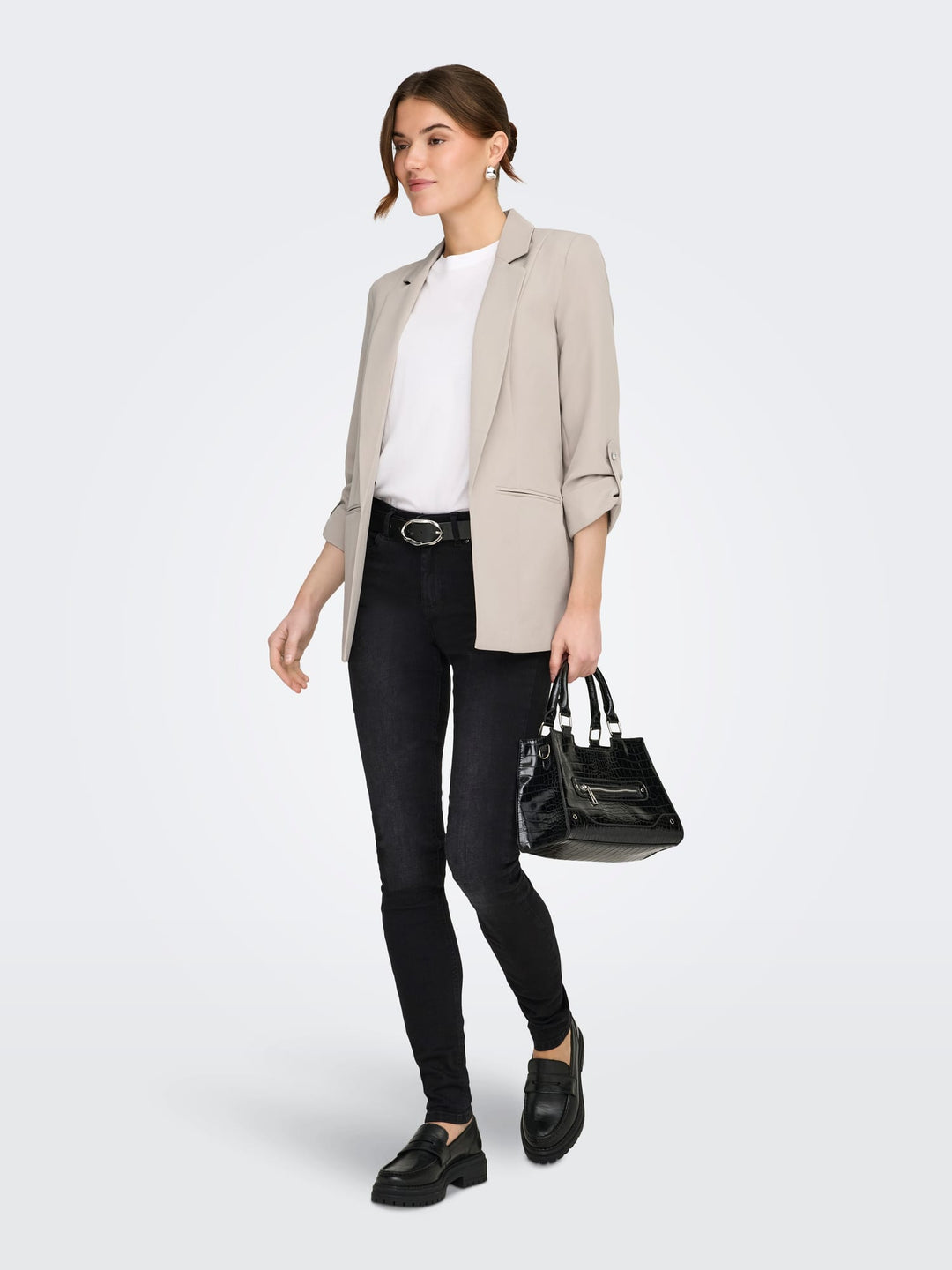 Only skinny fit jeans zwart denim – dames - Black Denim - L32