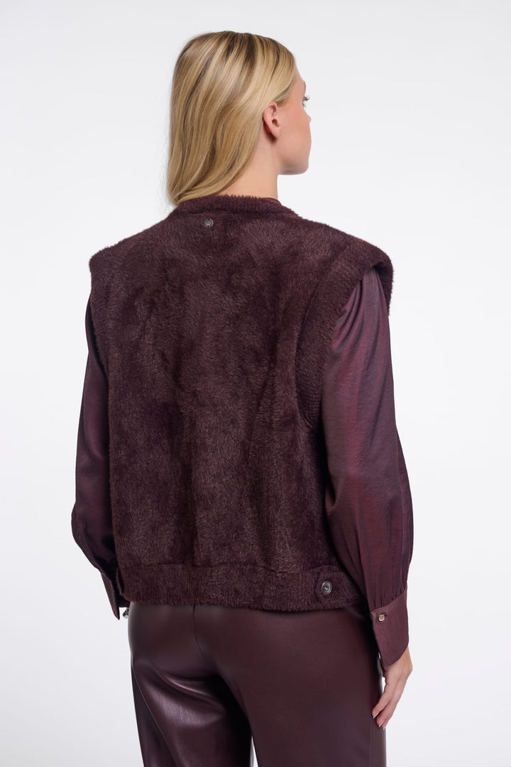 Rino & Pelle Elona.5002611 gilet gebreid - bordeaux