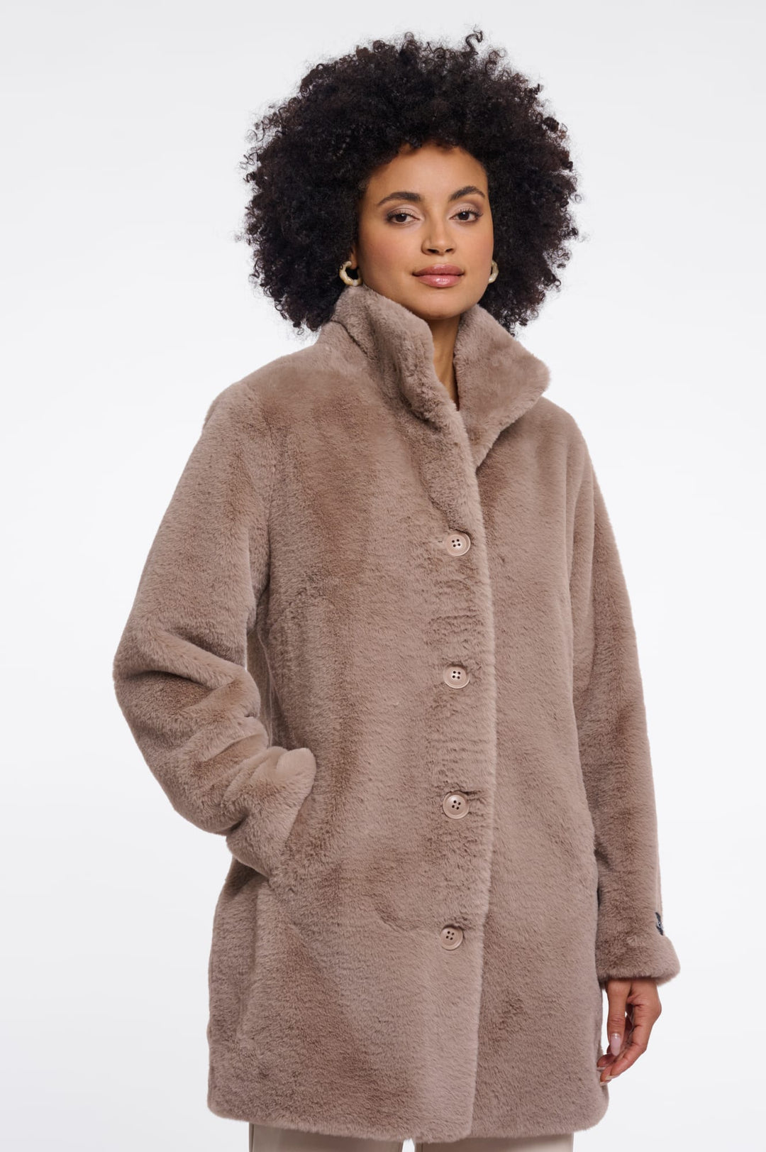 Rino & Pelle Nonna.7002611 winterjas dames – zand