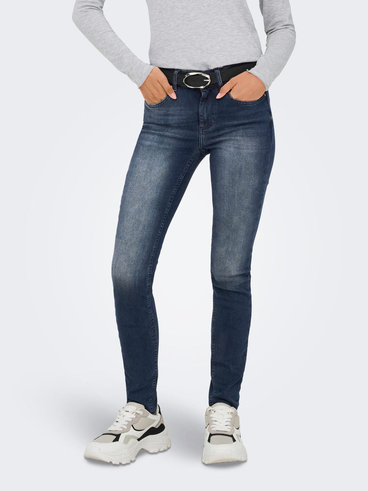 Only skinny fit jeans blauw denim – dames - Blue Denim - L32