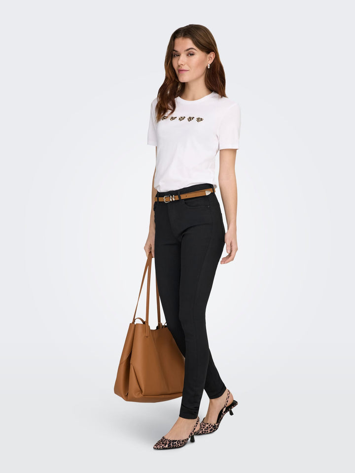 Only skinny fit jeans Forever black – dames - Zwart - L34