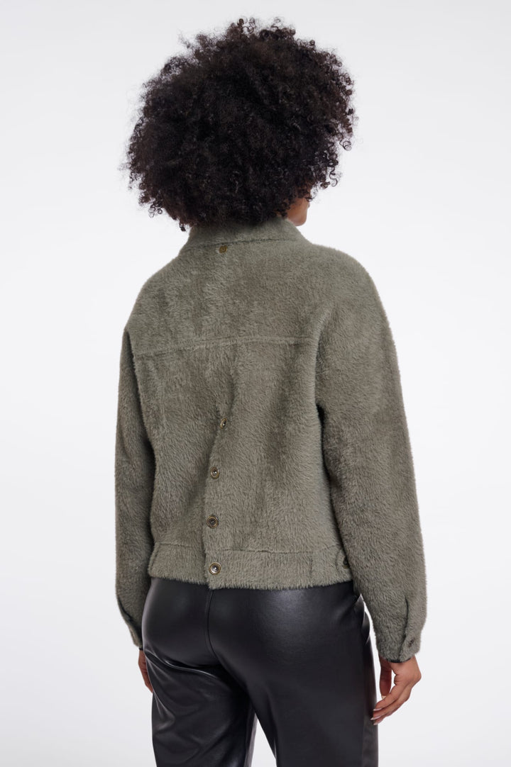 Rino & Pelle Bubbly.5002611 vest gebreid dames - olijf