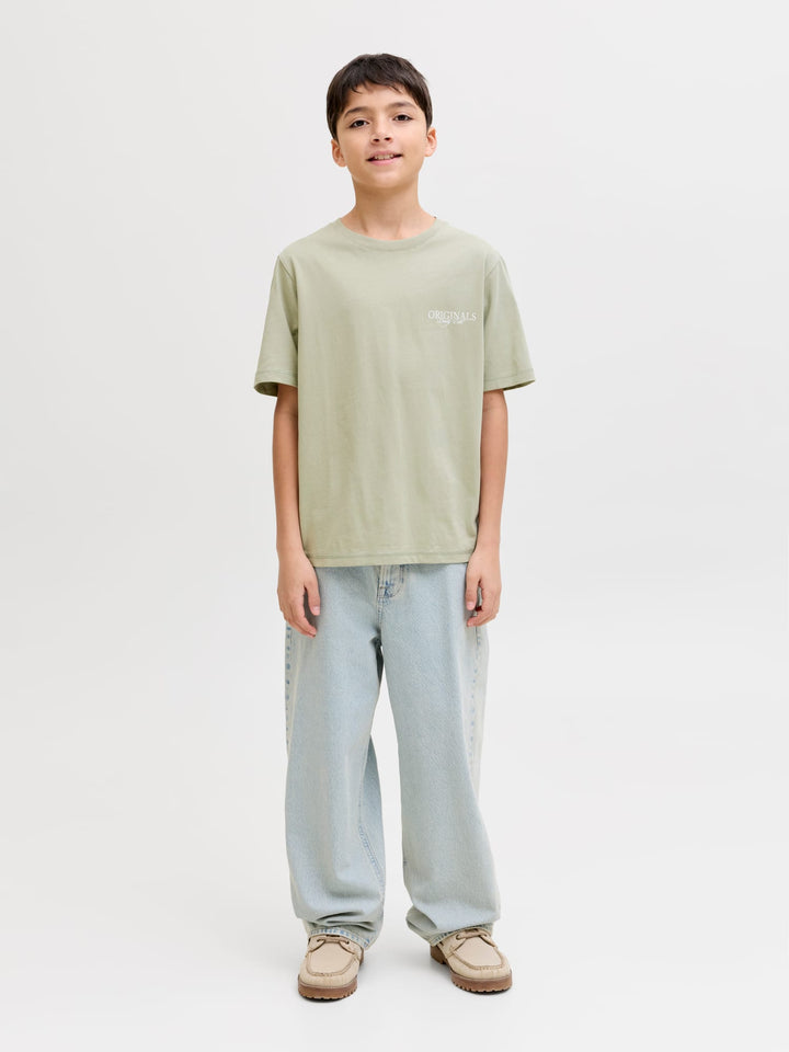 Jack & Jones Kids T-shirt olijf – jongens