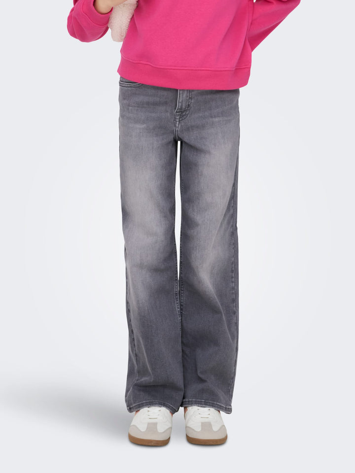 Kids Only Madison jeans loose fit grijs – meisjes - Grey Denim