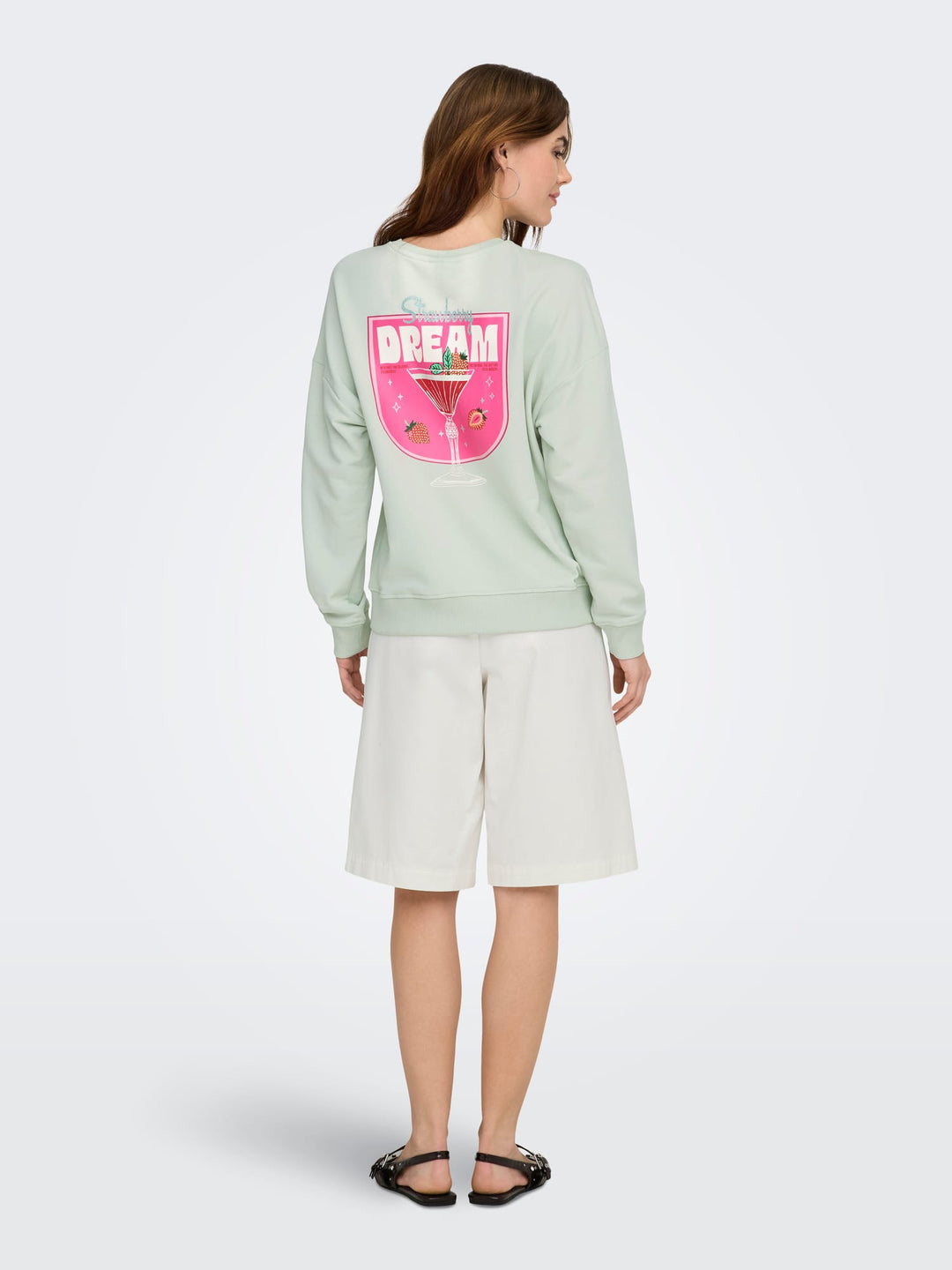Only 15373945 Kita sweater dames mint