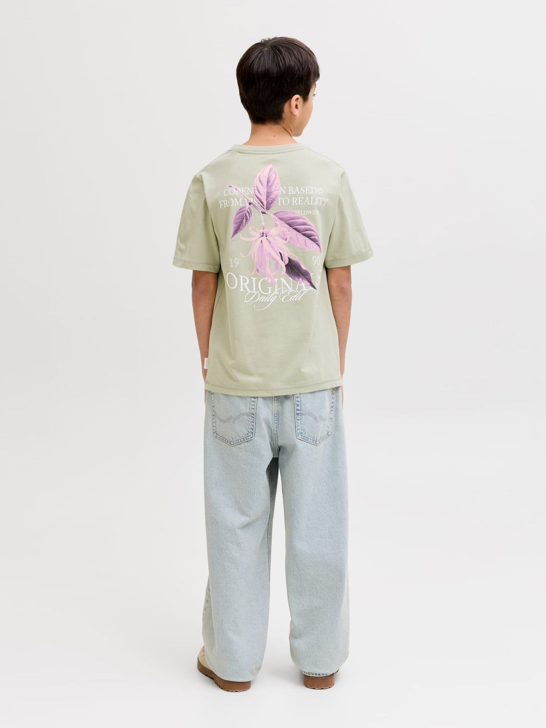 Jack & Jones Kids T-shirt olijf – jongens