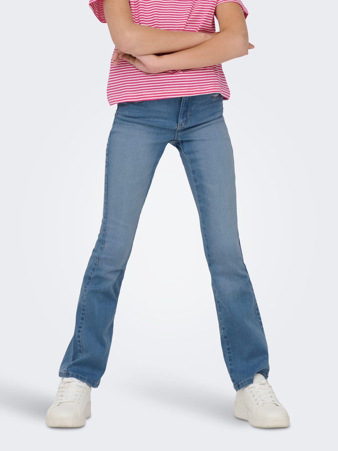 kids only flared fit jeans blauw denim – meisjes - Blue Denim
