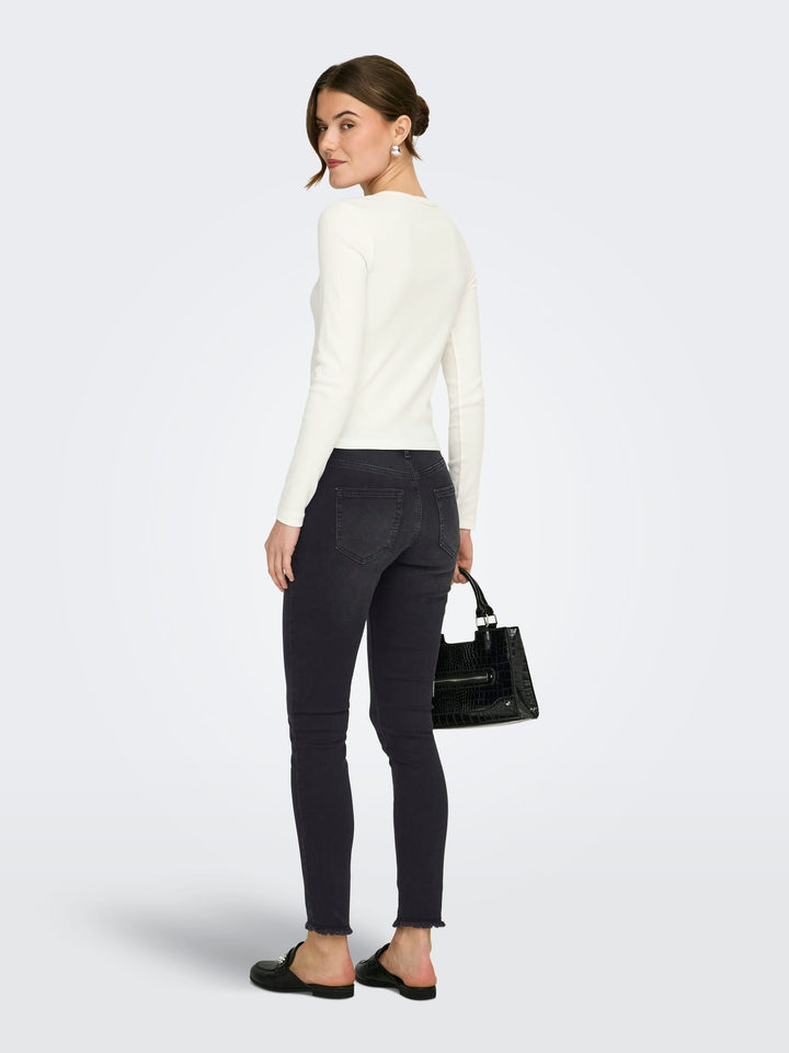 Only skinny fit jeans zwart denim – dames - Black Denim - L34