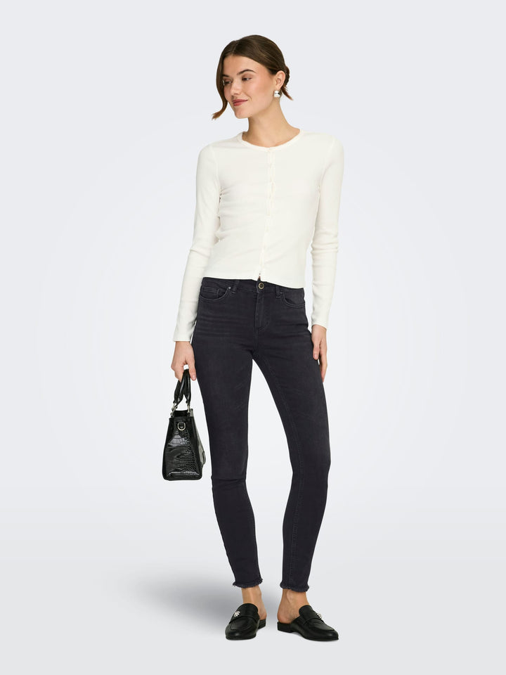 Only skinny fit jeans zwart denim – dames - Black Denim - L34