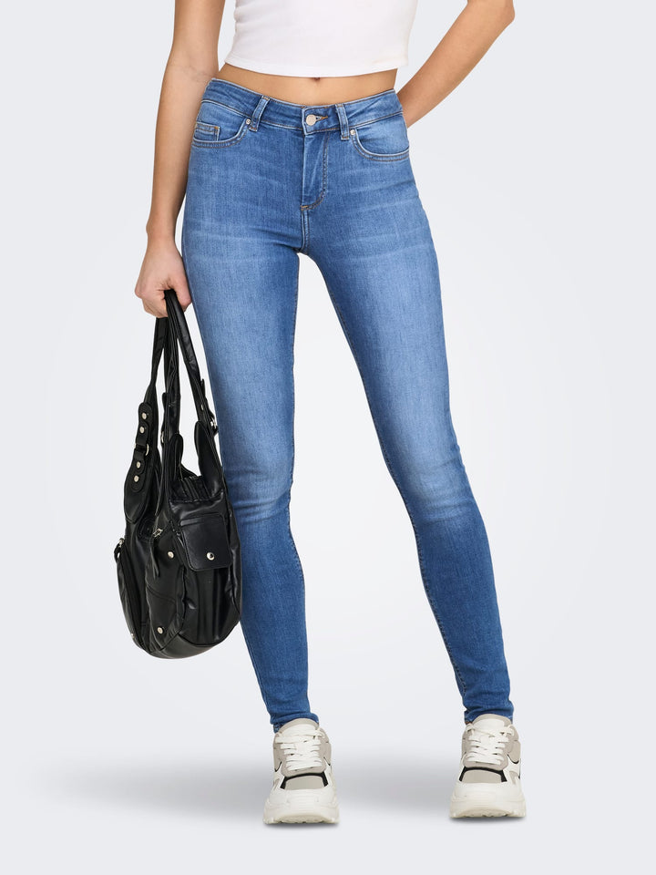 Only skinny fit jeans blauw denim – dames - Blue Denim - L34