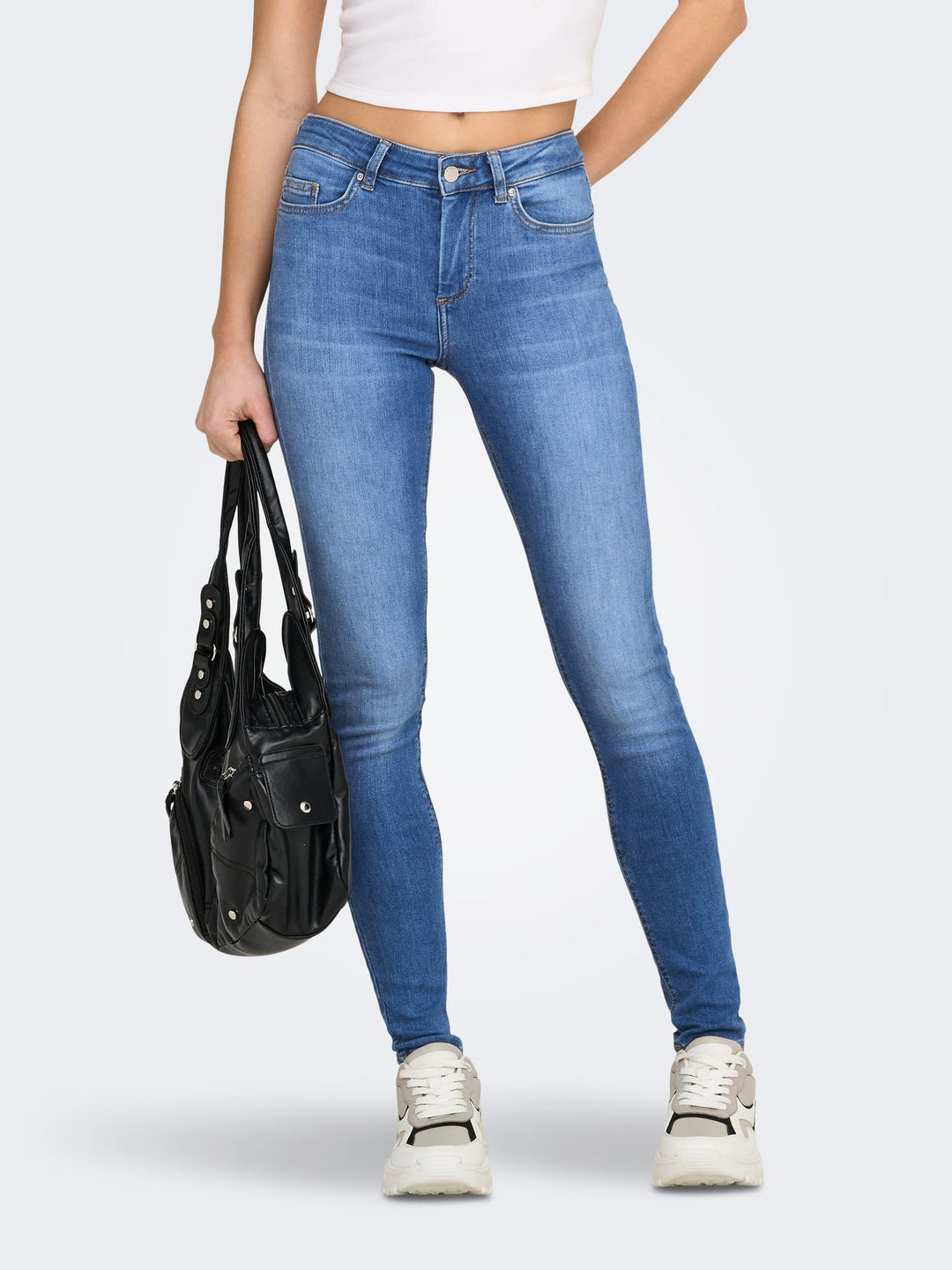 Only skinny fit jeans blauw denim – dames - Blue Denim - L30