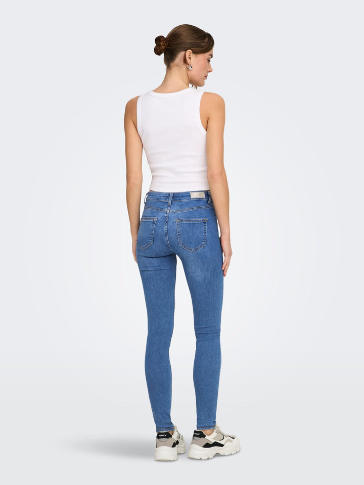 Only skinny fit jeans blauw denim – dames - Blue Denim - L32