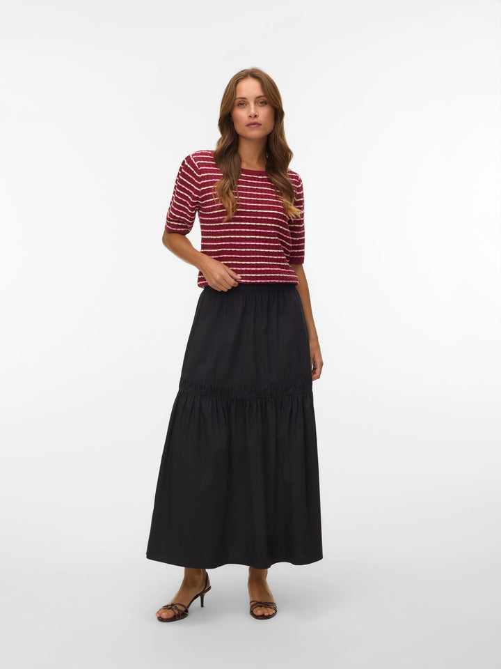 VERO MODA 10346810 Monica trui dames - rood dessin