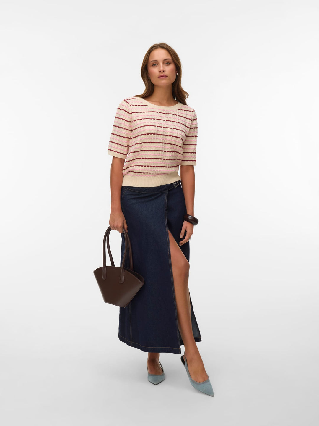VERO MODA 10346810 Monica trui dames ecru dessin