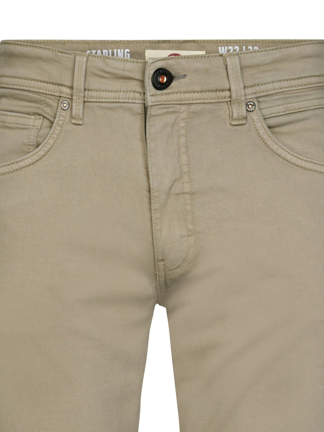 Petrol men M-3060-DNM010 lange broek heren bruin dessin - Licht Bruin - L34