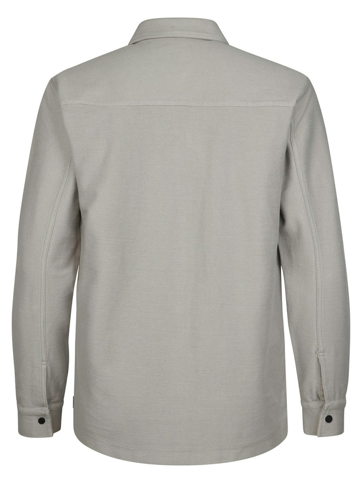 Petrol men M-3060-SIL423 overhemd l/m heren lichtgrijs
