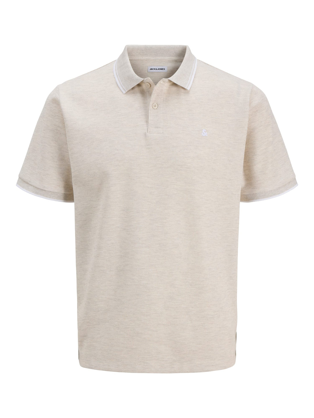 Jack & Jones polo k/m heren beige – 12268130 Austin