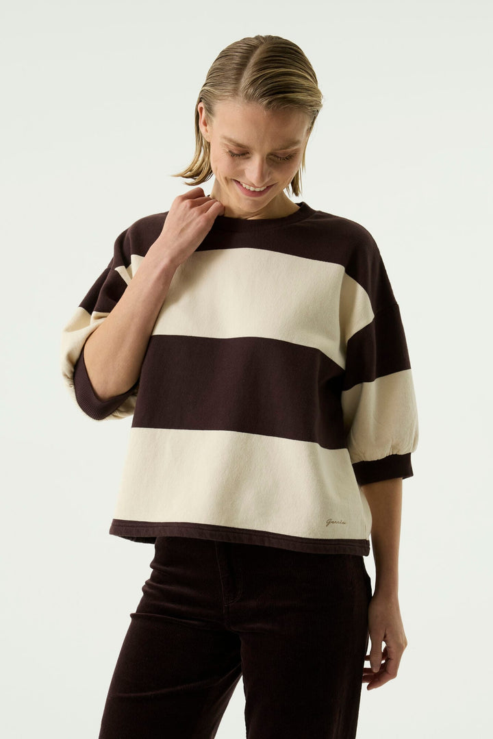 Garcia woman T260261 sweater dames bruin dessin