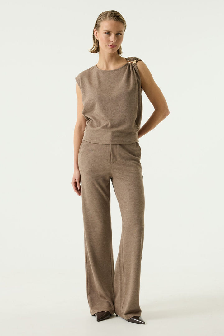 Garcia woman S260110 lange broek taupe – dames